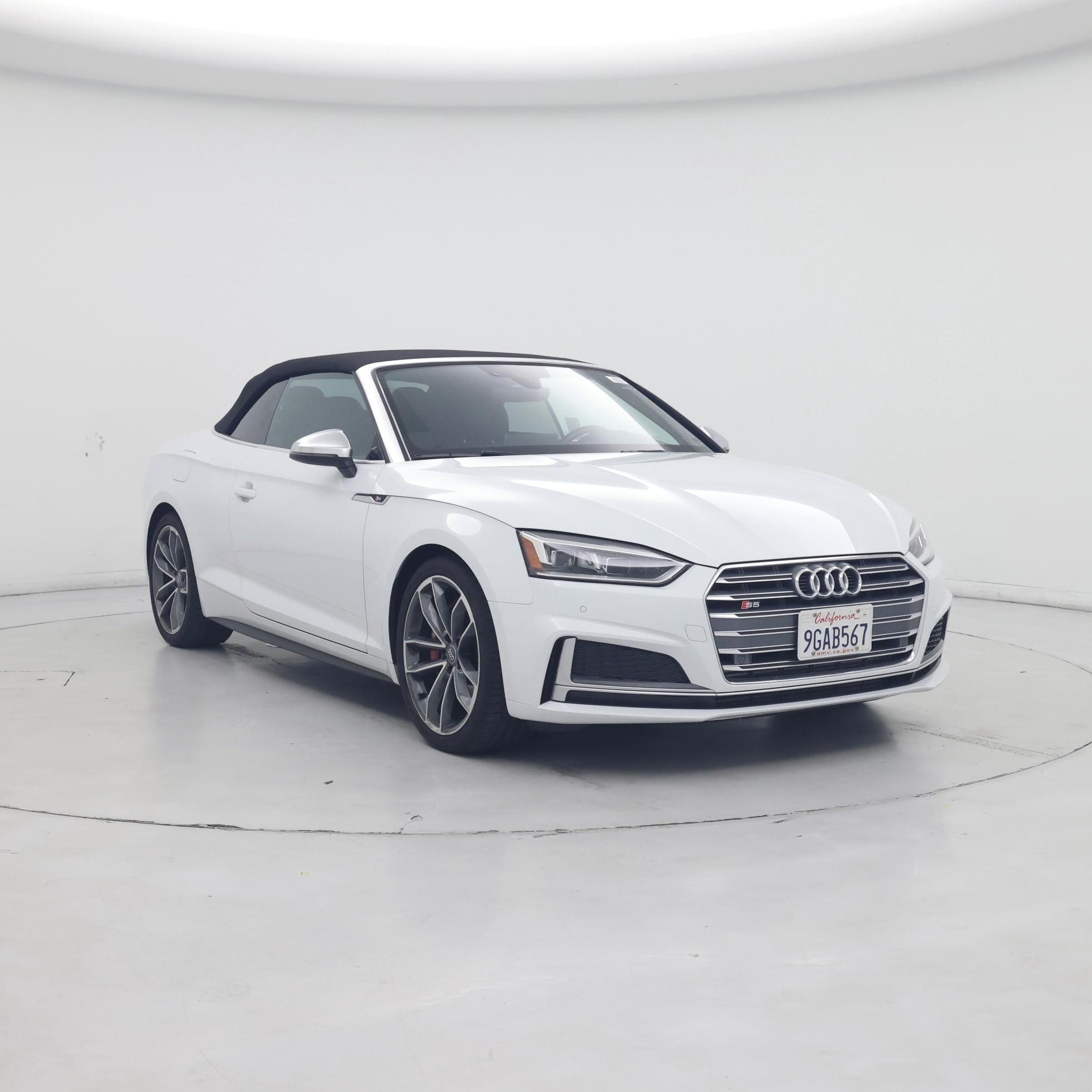 White 2018 Audi S5 Convertible All-Wheel Drive Automatic