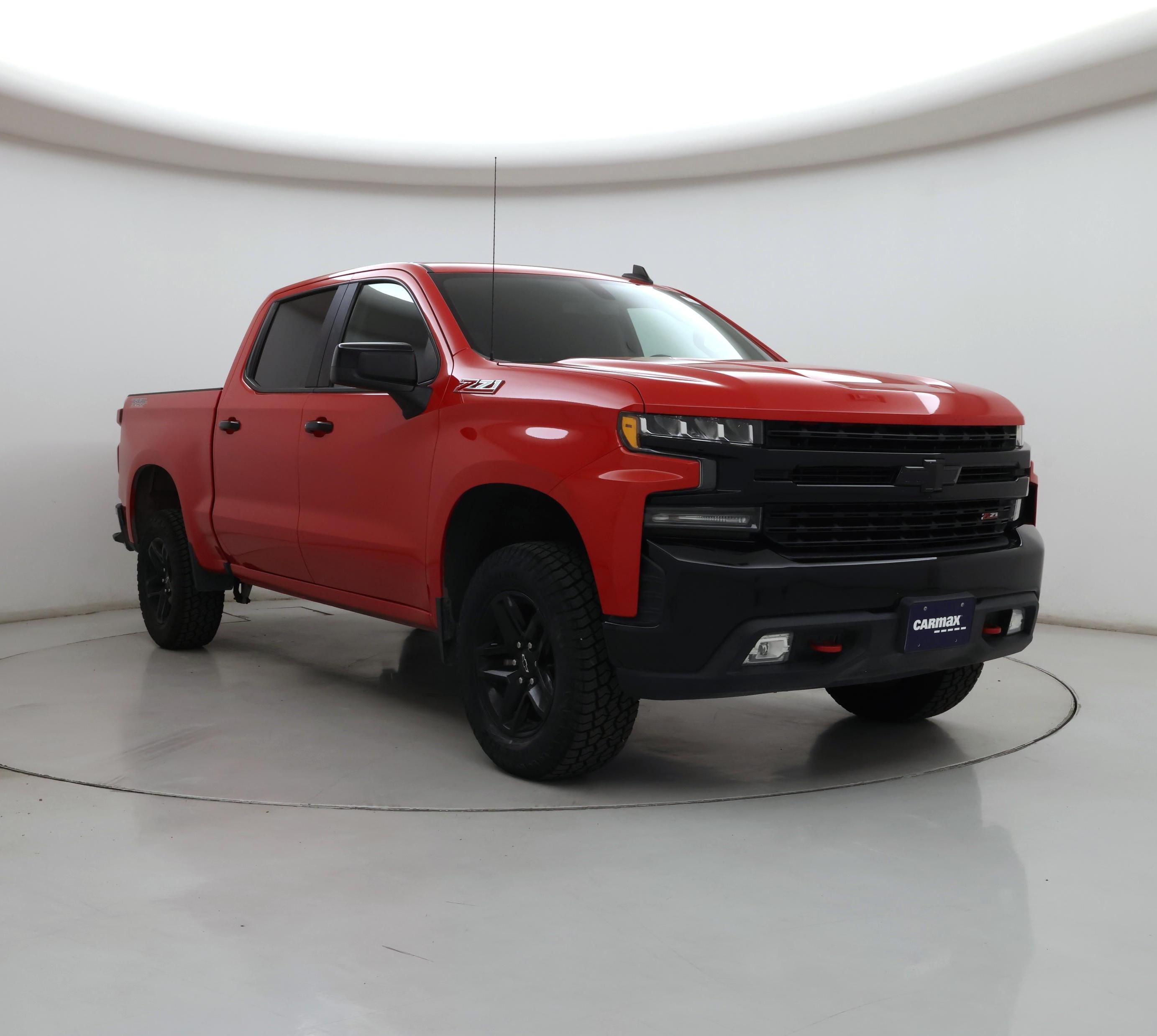 Red 2021 Chevrolet Silverado 1500 Pickup Truck Four-Wheel Drive Automatic
