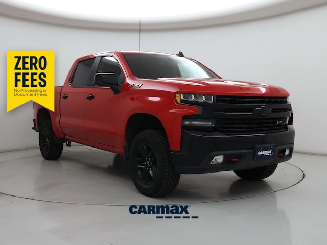 Red 2021 Chevrolet Silverado 1500 Pickup Truck Four-Wheel Drive Automatic