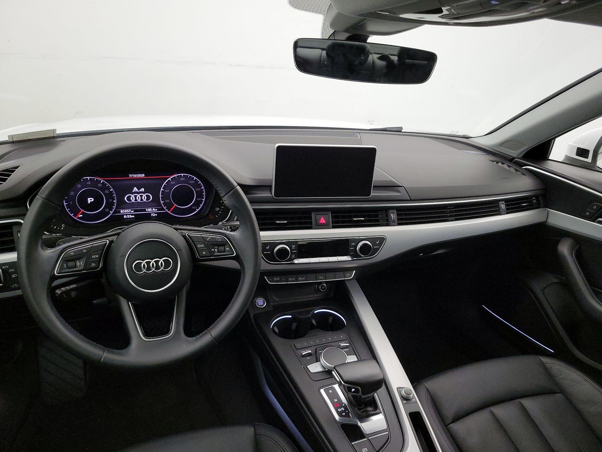 White 2017 Audi A4 Sedan Front-Wheel Drive Automatic