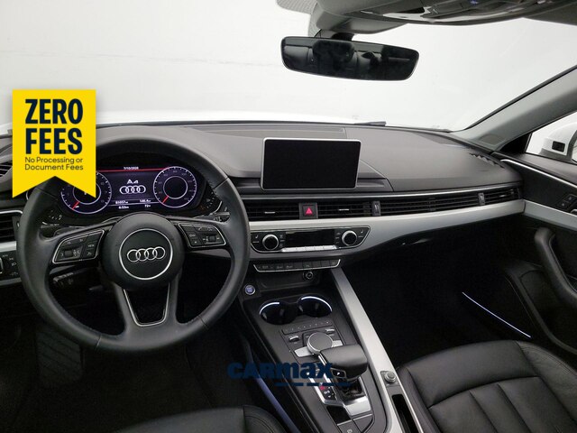 White 2017 Audi A4 Sedan Front-Wheel Drive Automatic