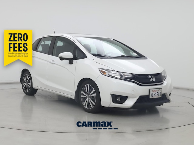 White 2015 Honda Fit Hatchback Front-Wheel Drive Automatic