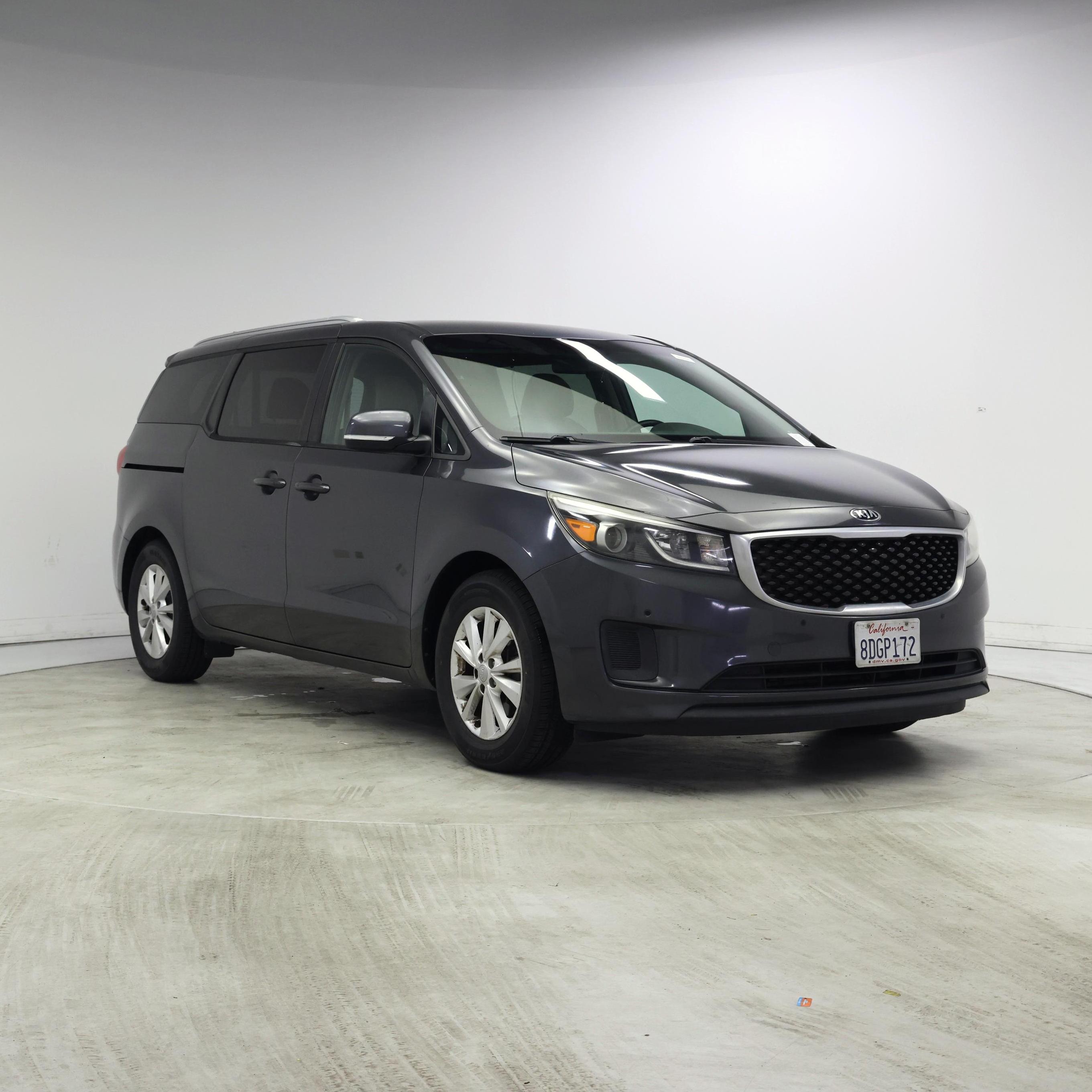 Black 2017 Kia Sedona Minivan Front-Wheel Drive Automatic
