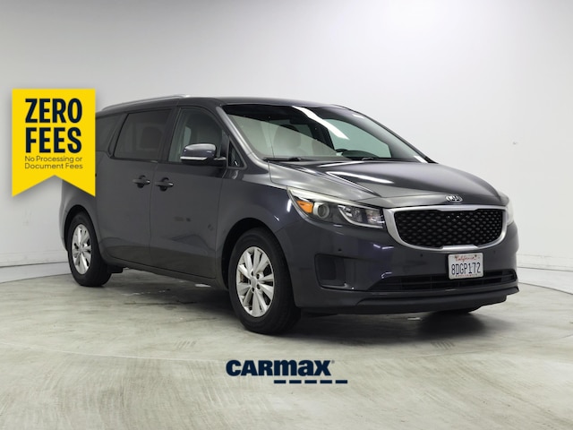 Black 2017 Kia Sedona Minivan Front-Wheel Drive Automatic