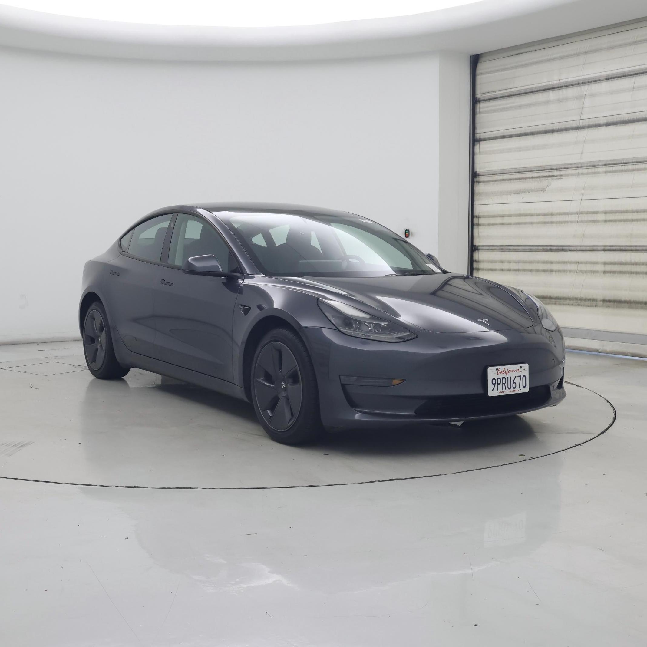 Gray 2023 Tesla Model 3 Sedan Rear-Wheel Drive Automatic