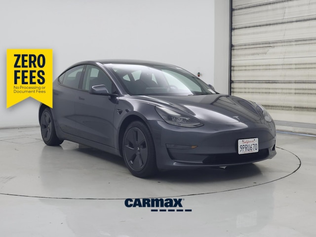 Gray 2023 Tesla Model 3 Sedan Rear-Wheel Drive Automatic