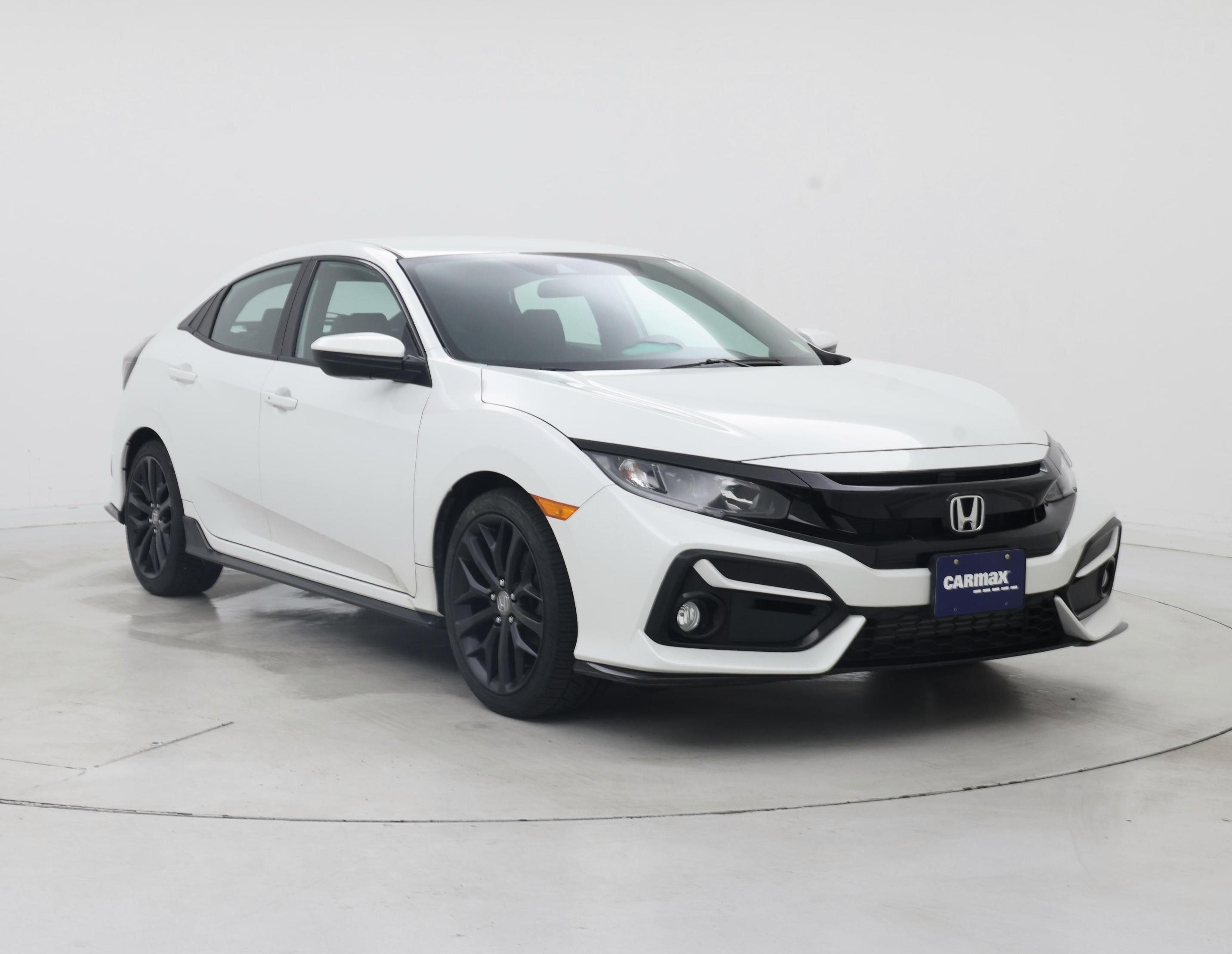White 2020 Honda Civic Hatchback Hatchback Front-Wheel Drive Manual