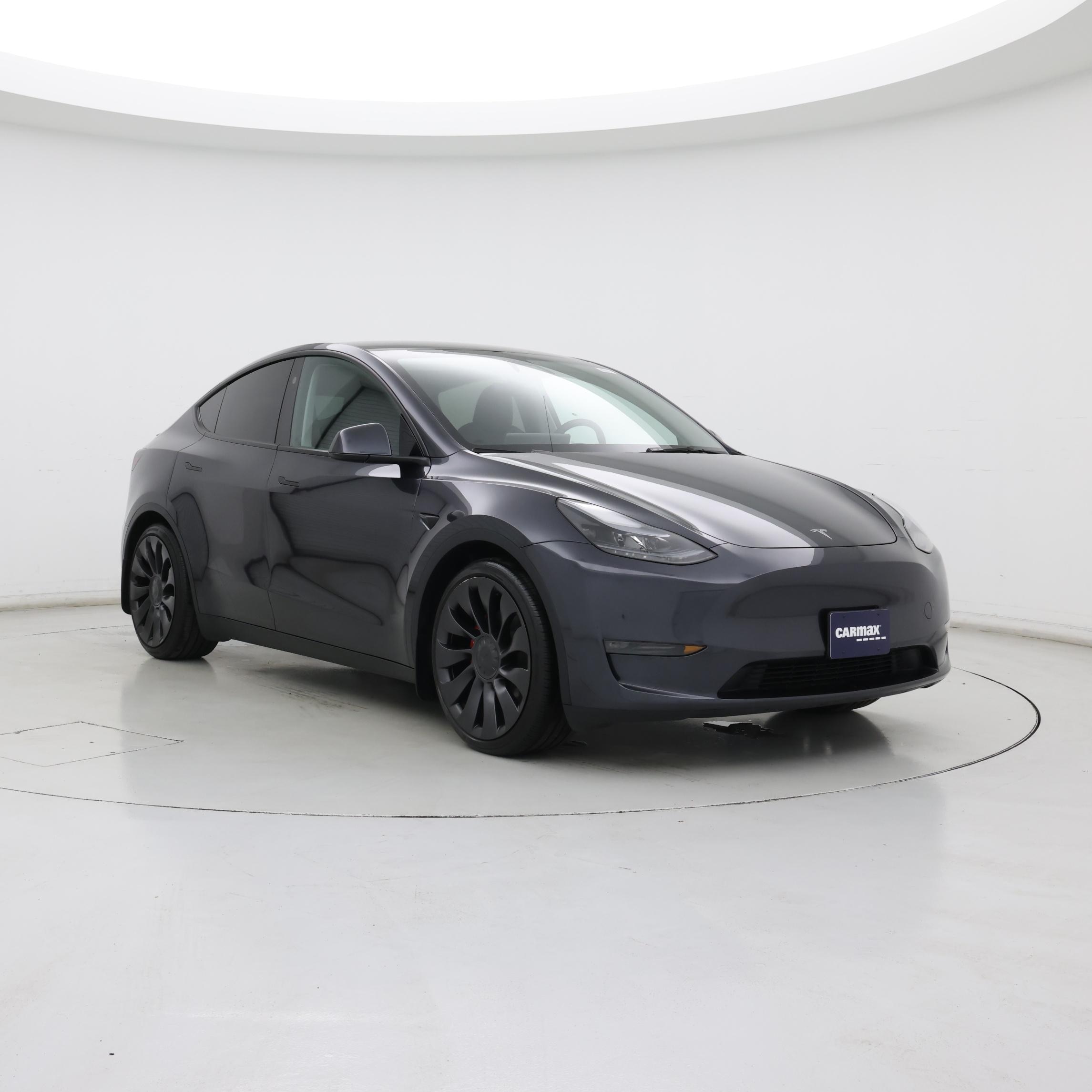 Gray 2025 Tesla Model Y SUV / Crossover All-Wheel Drive Automatic
