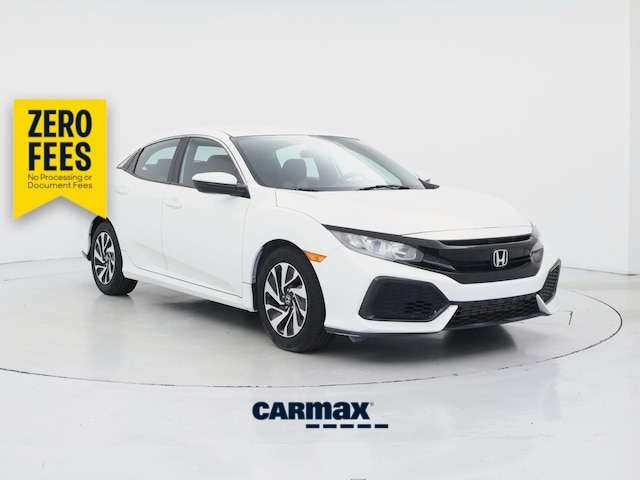White 2017 Honda Civic Hatchback Hatchback Front-Wheel Drive Automatic
