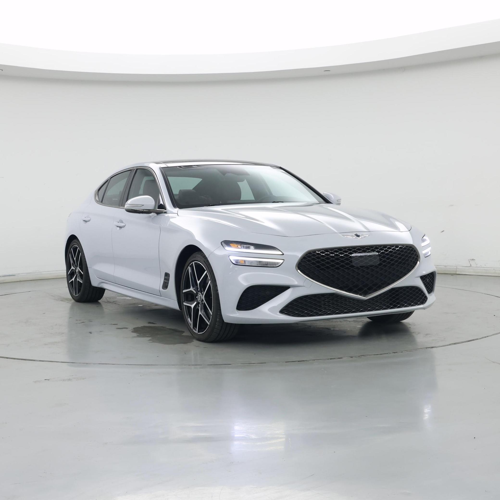 Silver 2023 Genesis G70 Sedan Rear-Wheel Drive Automatic