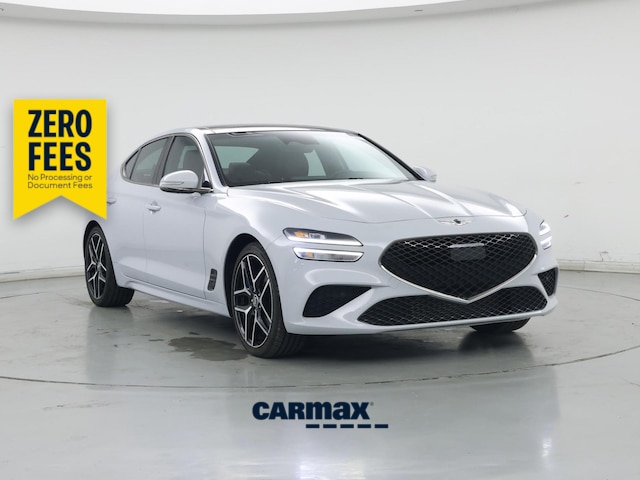Silver 2023 Genesis G70 Sedan Rear-Wheel Drive Automatic
