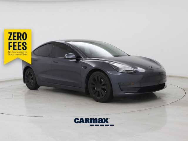Silver 2021 Tesla Model 3 Sedan Rear-Wheel Drive Automatic