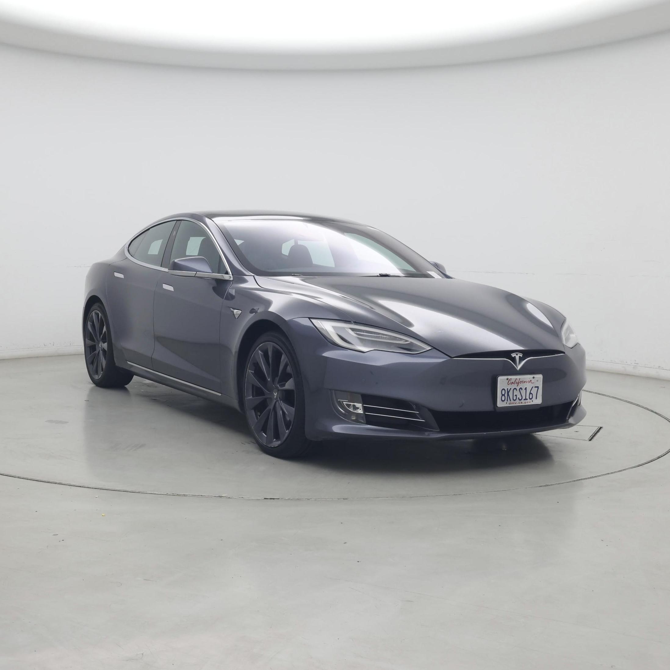 Gray 2019 Tesla Model S Sedan All-Wheel Drive Automatic