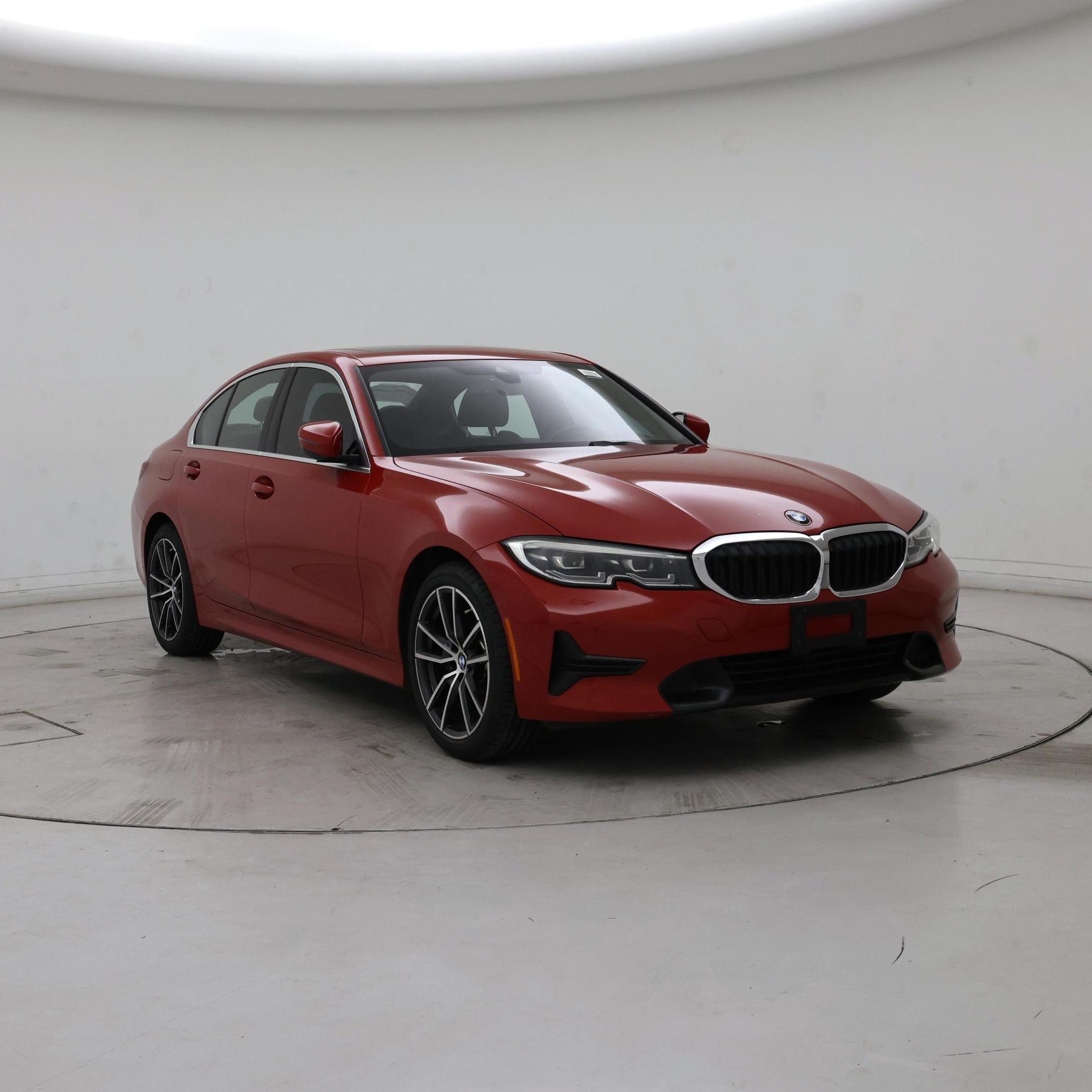 Red 2021 BMW 3 Series Sedan Rear-Wheel Drive Automatic