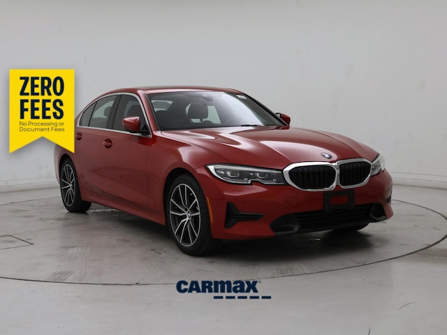 Red 2021 BMW 3 Series Sedan Rear-Wheel Drive Automatic
