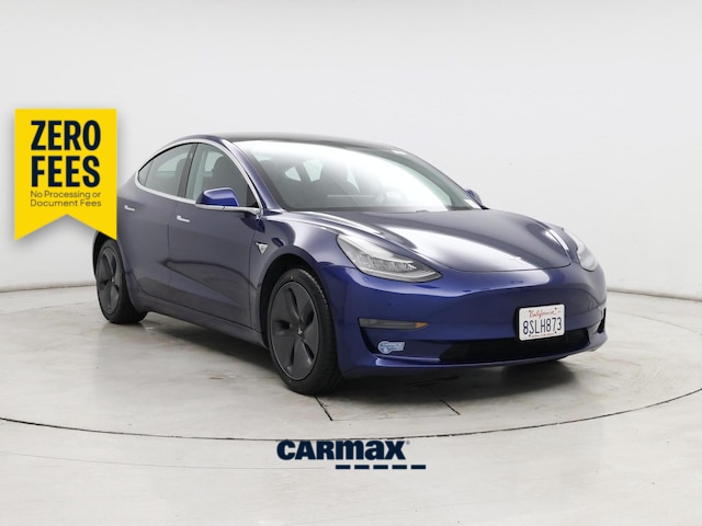 Blue 2020 Tesla Model 3 Sedan Rear-Wheel Drive Automatic