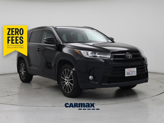 Black 2017 Toyota Highlander SUV / Crossover All-Wheel Drive Automatic