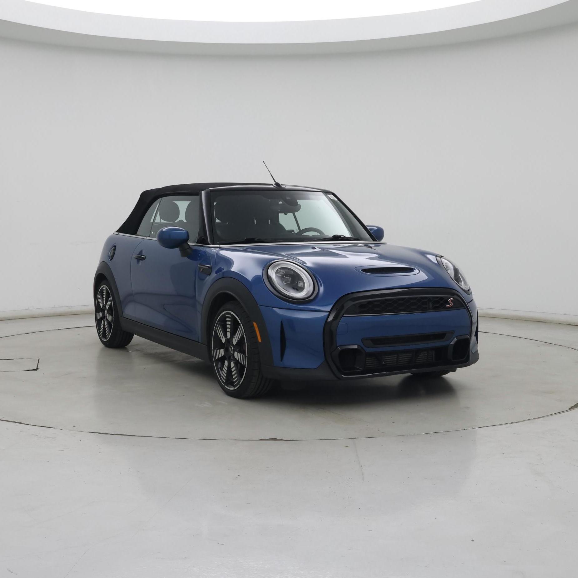 Blue 2022 MINI Cooper Convertible Front-Wheel Drive Automatic