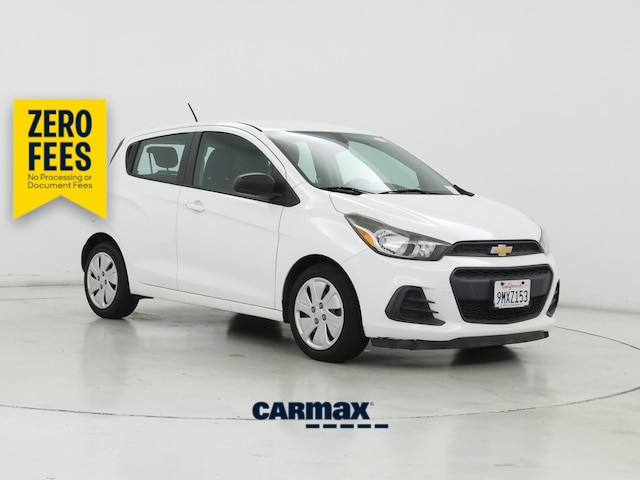 White 2016 Chevrolet Spark Hatchback Front-Wheel Drive Automatic
