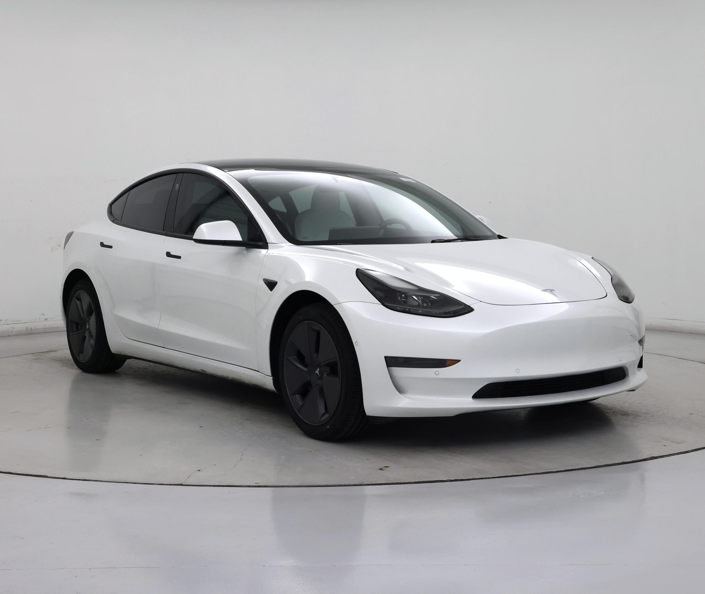 White 2022 Tesla Model 3 Sedan Rear-Wheel Drive Automatic
