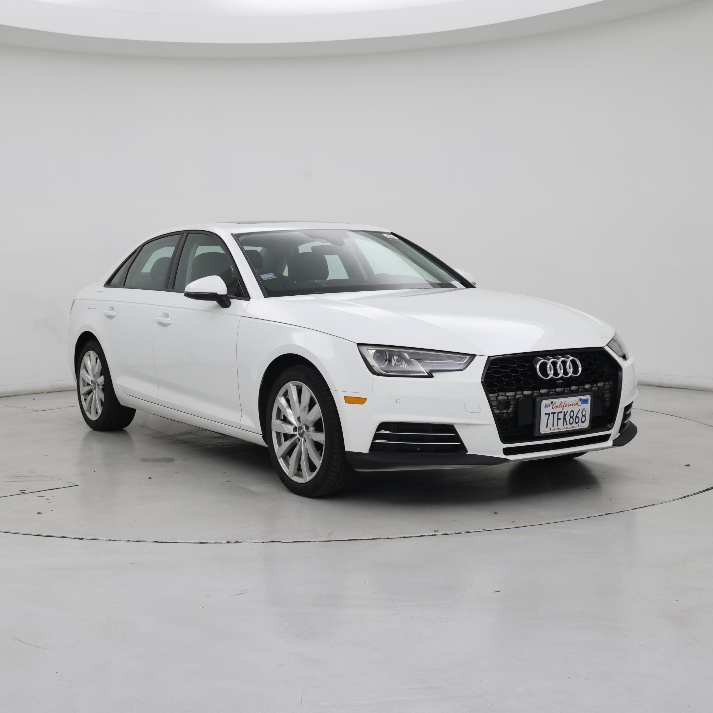 White 2017 Audi A4 Sedan Front-Wheel Drive Automatic