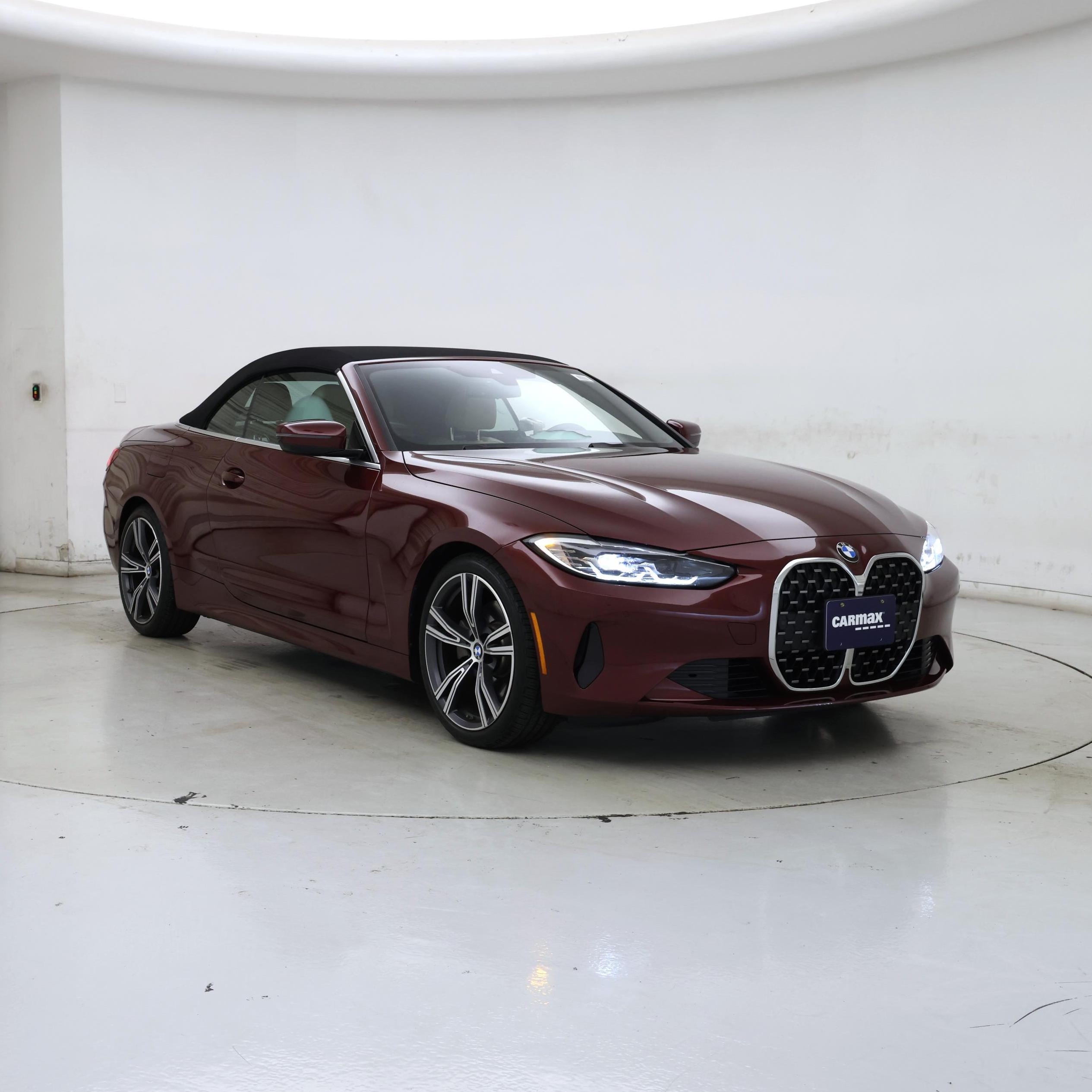 Red (Burgundy) 2022 BMW 4 Series Convertible Rear-Wheel Drive Automatic