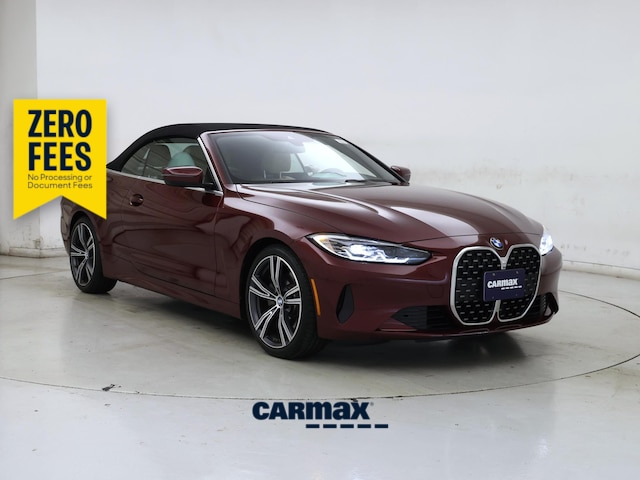 Red (Burgundy) 2022 BMW 4 Series Convertible Rear-Wheel Drive Automatic