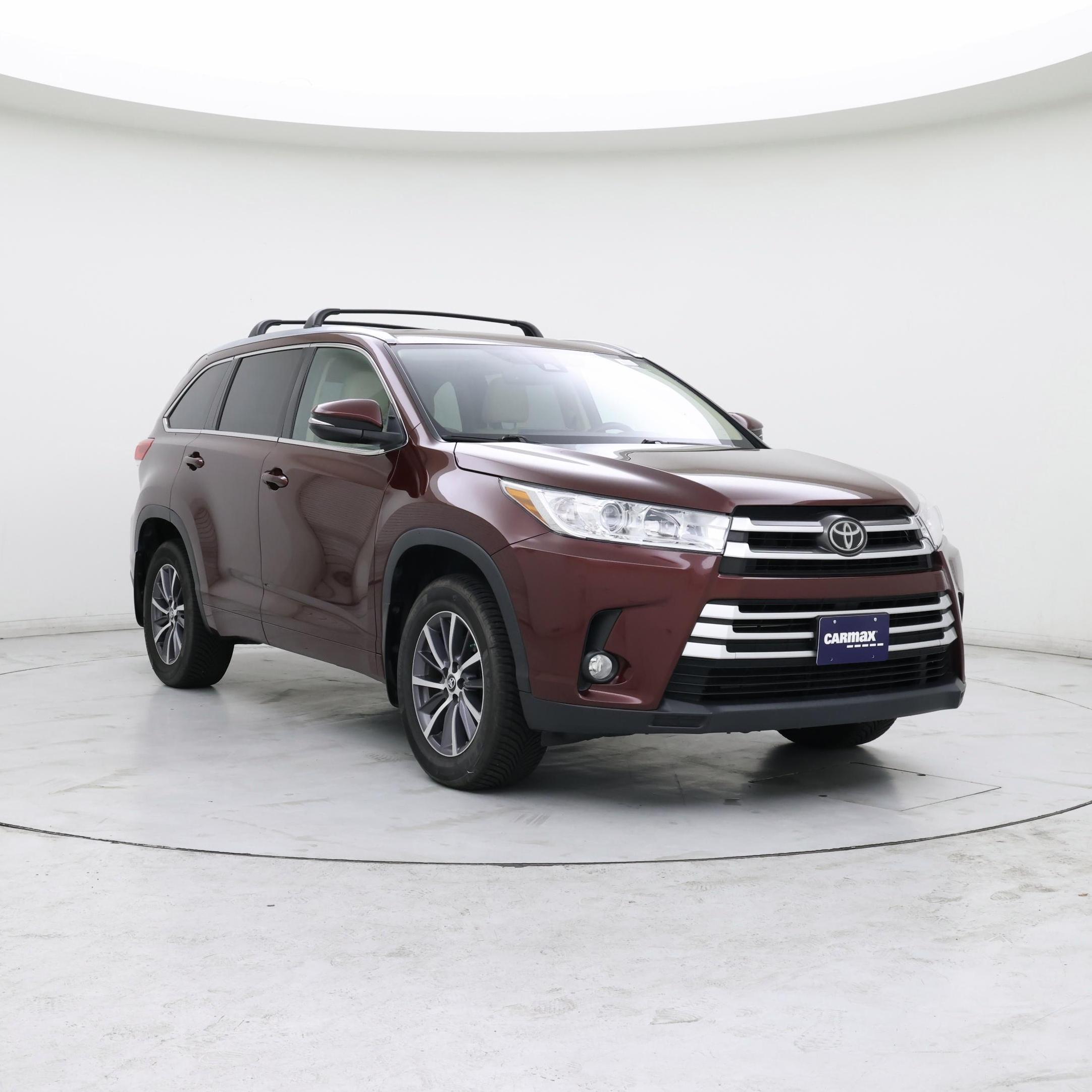 Red (Burgundy) 2017 Toyota Highlander SUV / Crossover All-Wheel Drive Automatic