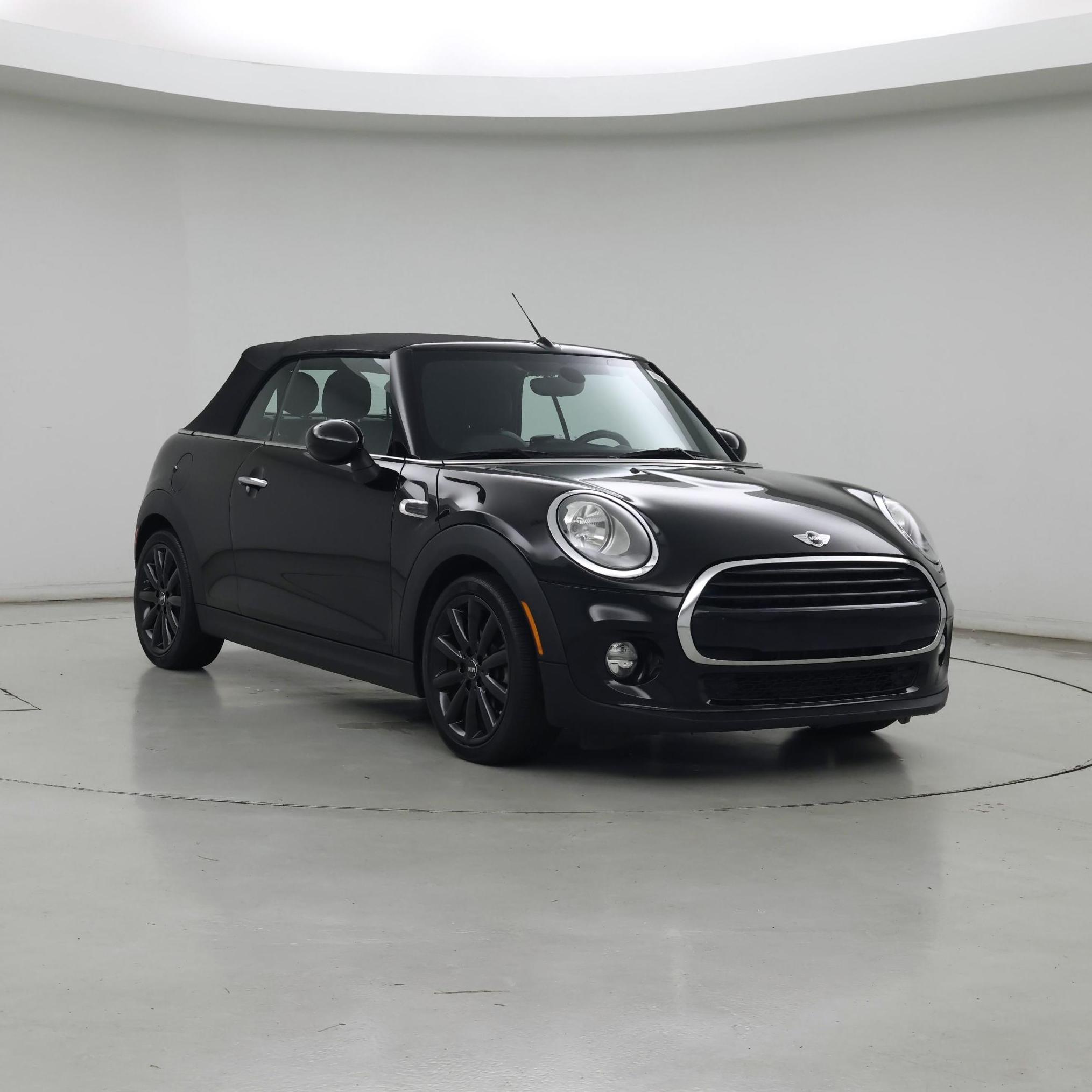 Black 2018 MINI Cooper Convertible Front-Wheel Drive Automatic