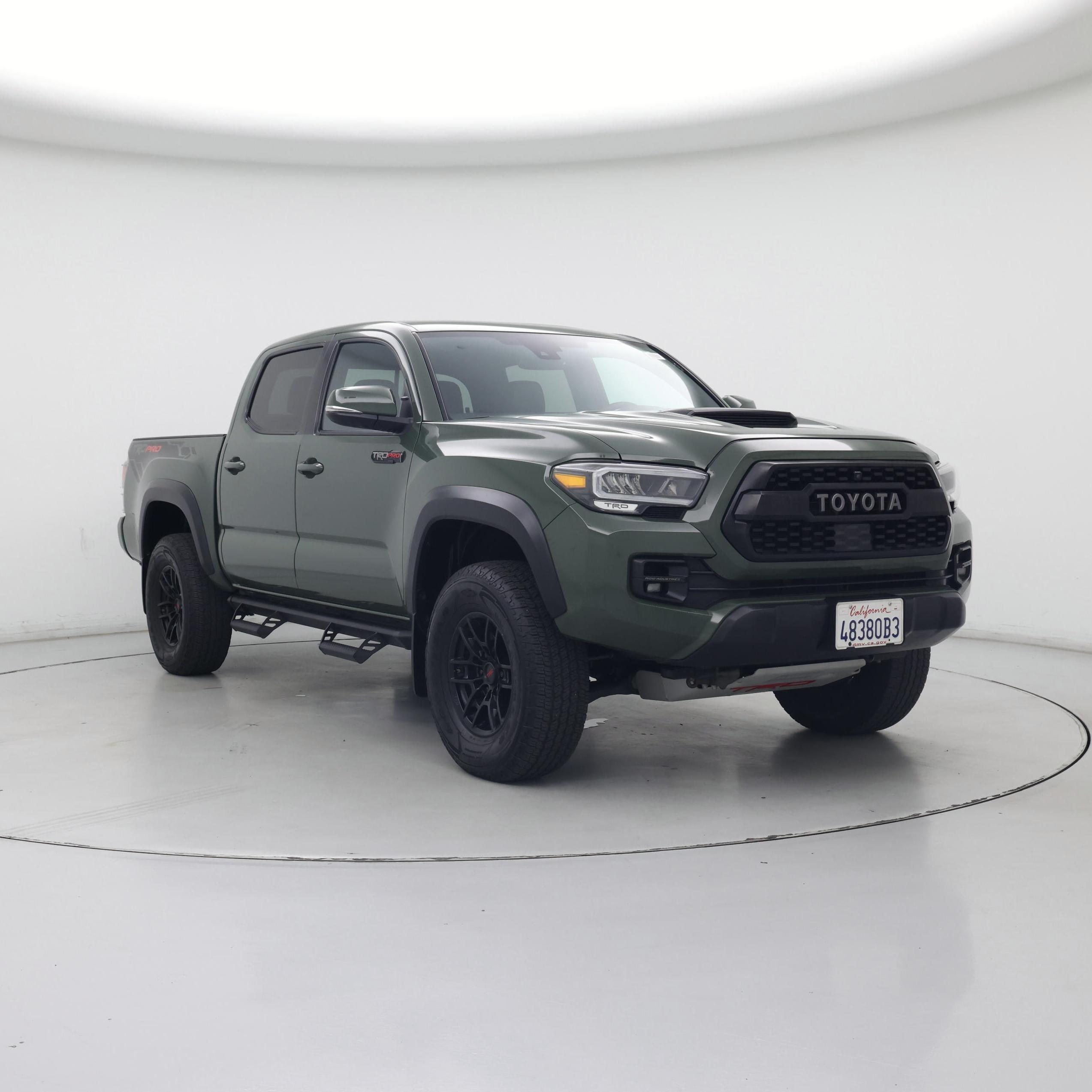Green 2020 Toyota Tacoma Pickup Truck Four-Wheel Drive Automatic