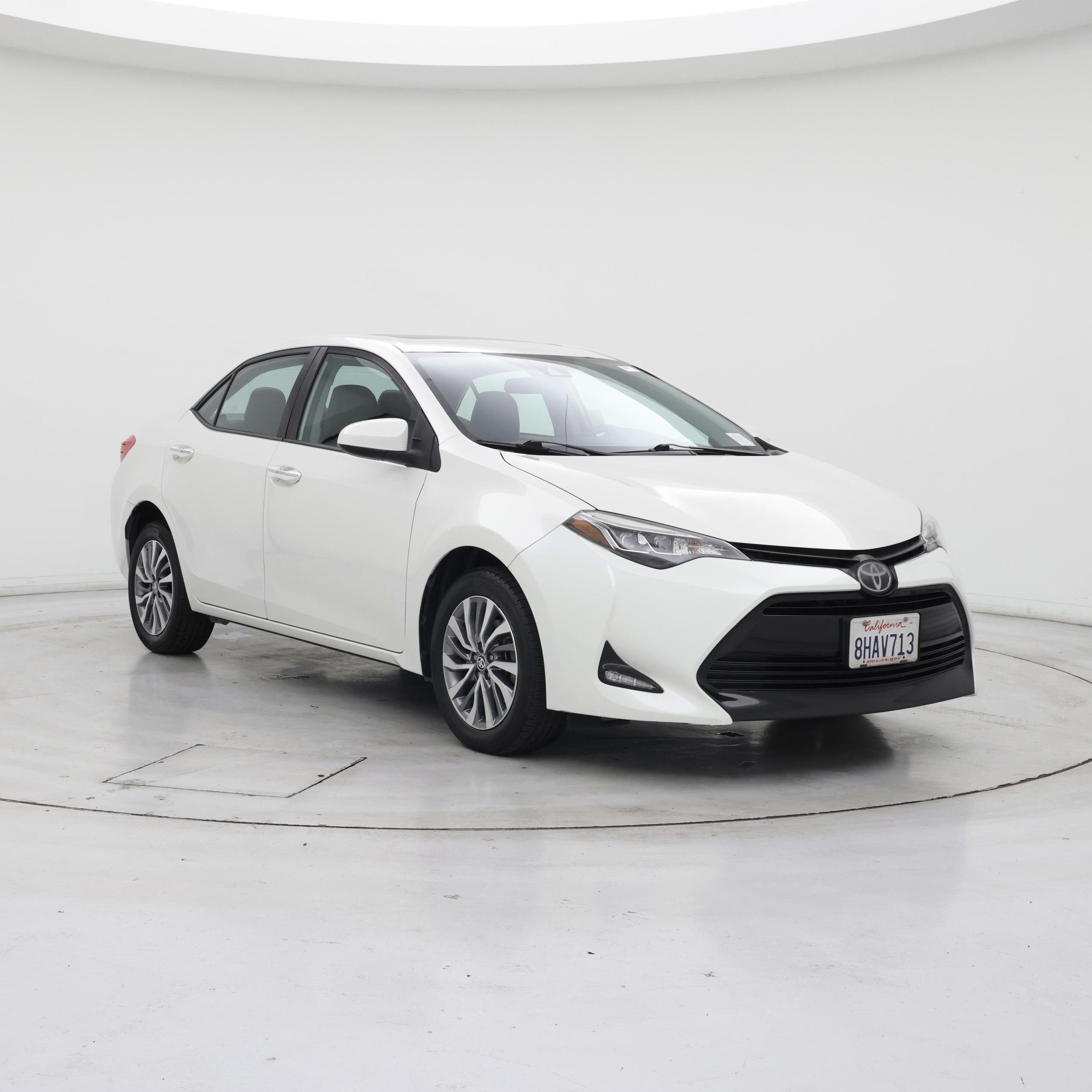 White 2019 Toyota Corolla Sedan Front-Wheel Drive Automatic