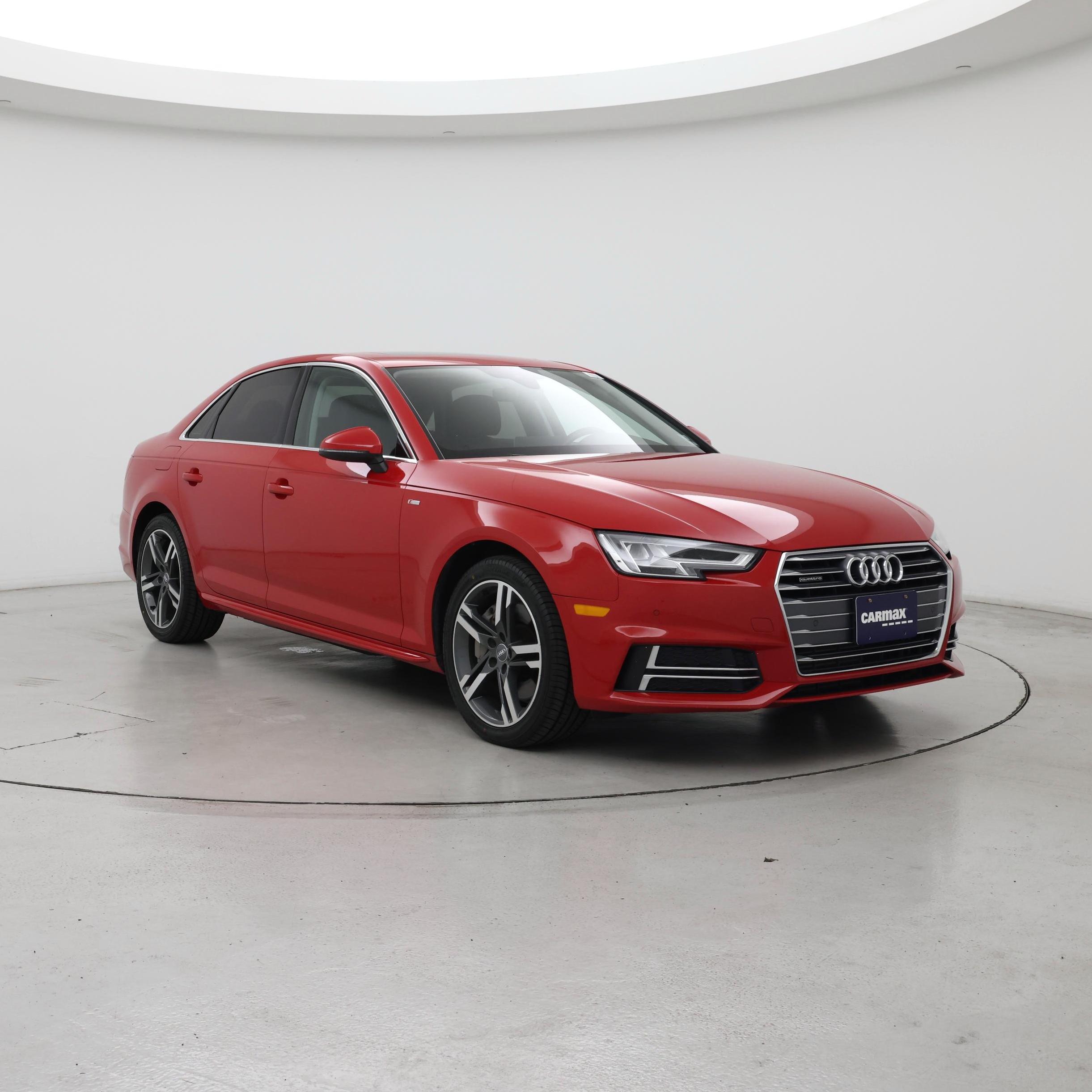 Red 2017 Audi A4 Sedan All-Wheel Drive Automatic