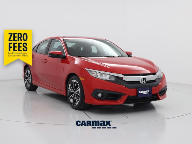 Red 2018 Honda Civic Sedan Front-Wheel Drive Automatic