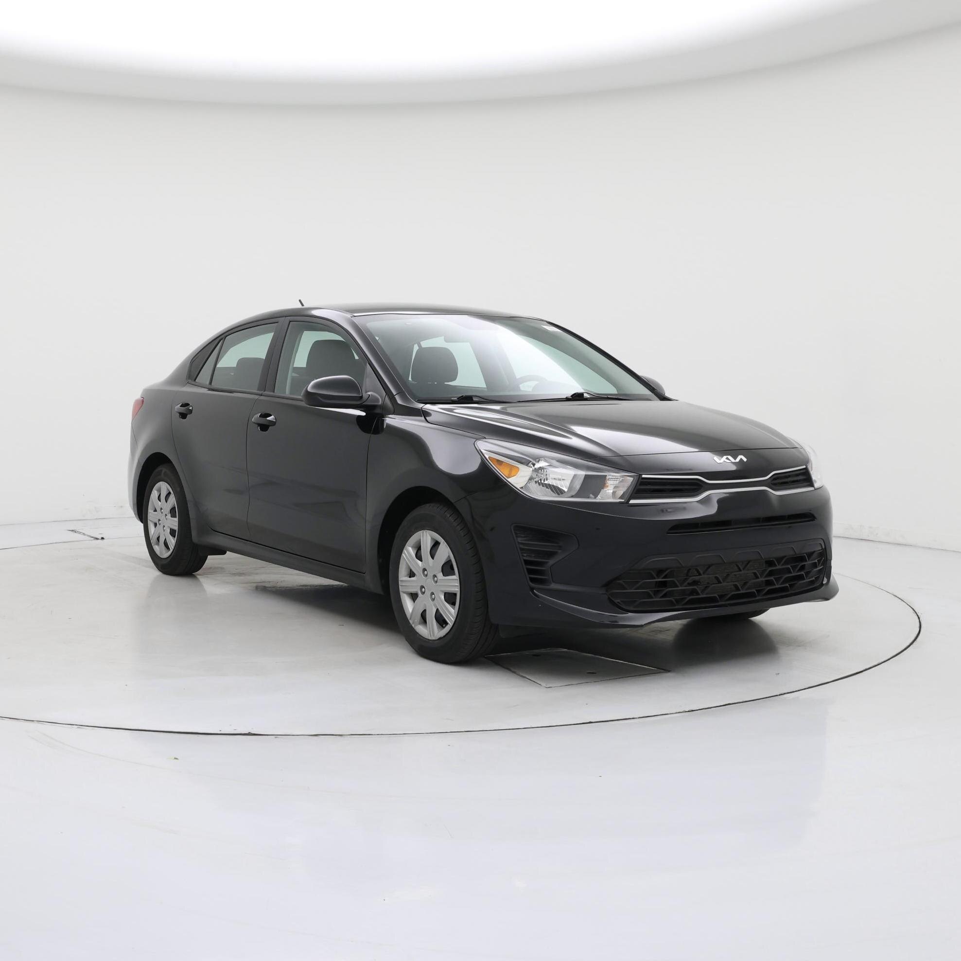 Black 2023 Kia Rio Sedan Front-Wheel Drive Automatic