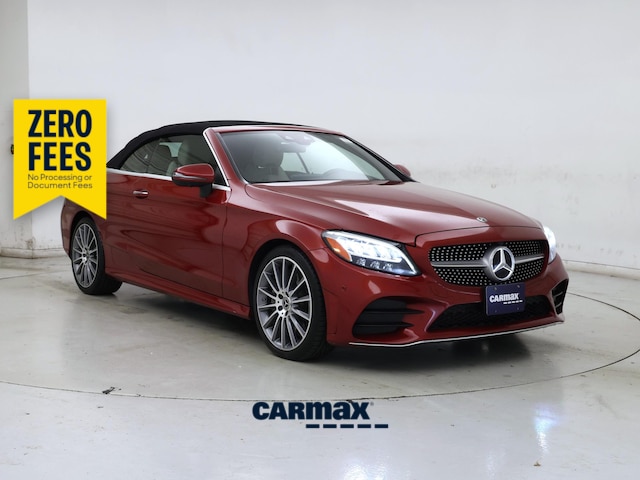 Red 2019 Mercedes-Benz C-Class Convertible Rear-Wheel Drive Automatic
