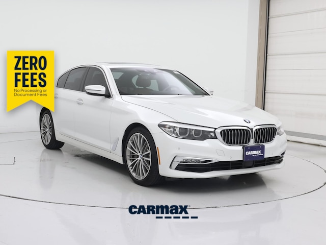 White 2018 BMW 5 Series Sedan Rear-Wheel Drive Automatic