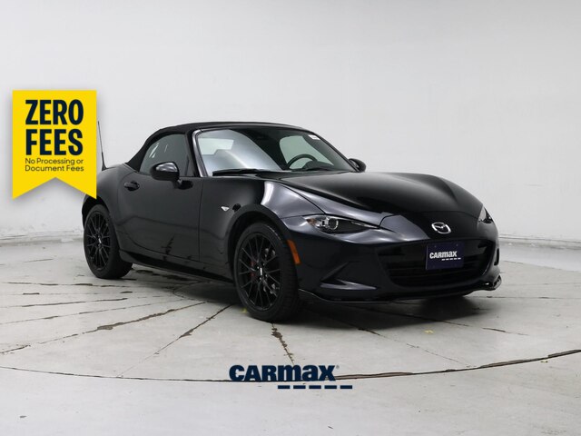 Black 2020 Mazda MX-5 Miata Convertible Rear-Wheel Drive Manual