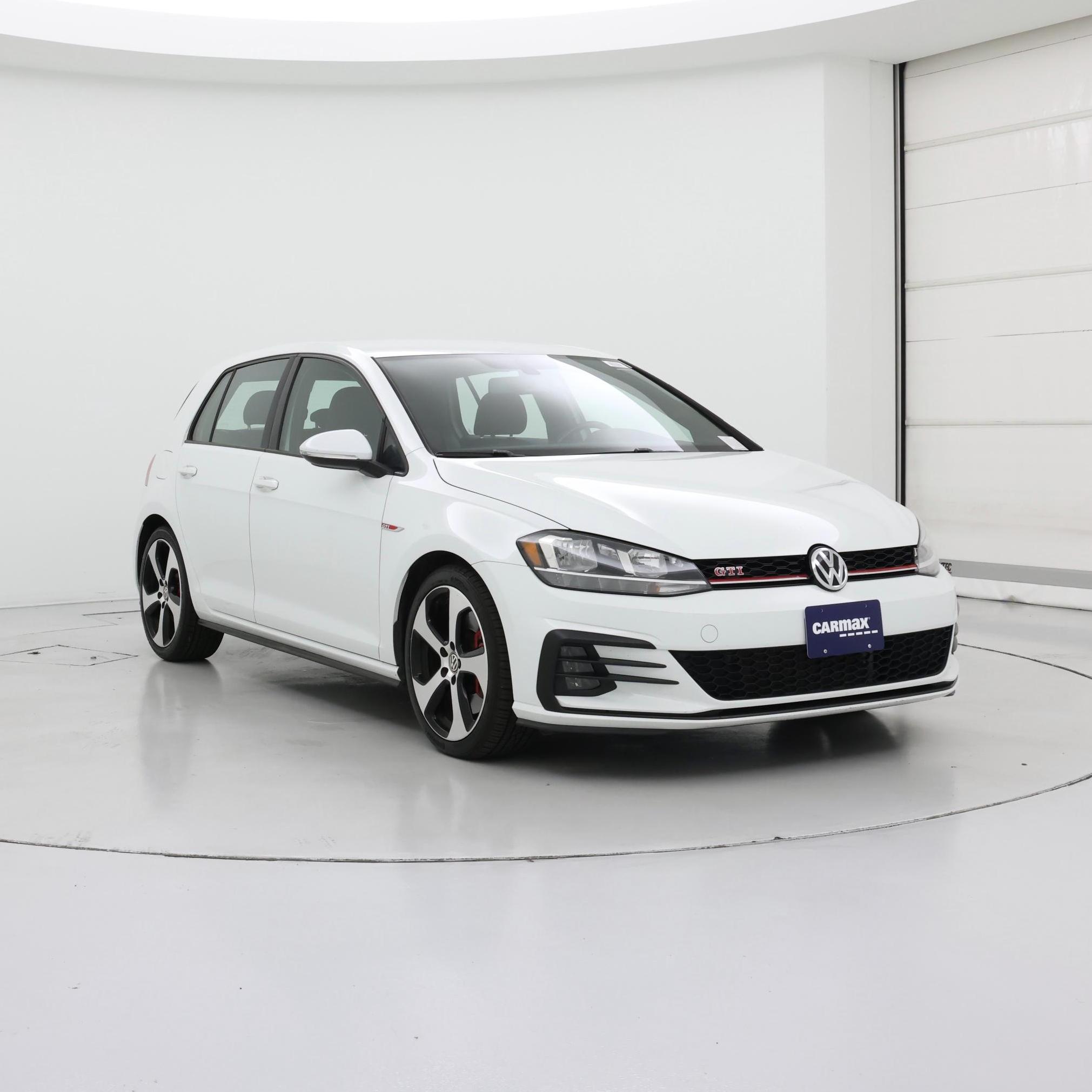 White 2019 Volkswagen Golf GTI Hatchback Front-Wheel Drive Automatic