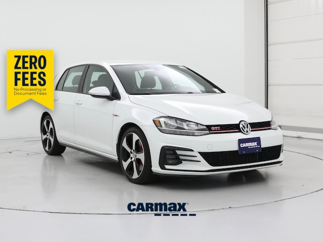 White 2019 Volkswagen Golf GTI Hatchback Front-Wheel Drive Automatic
