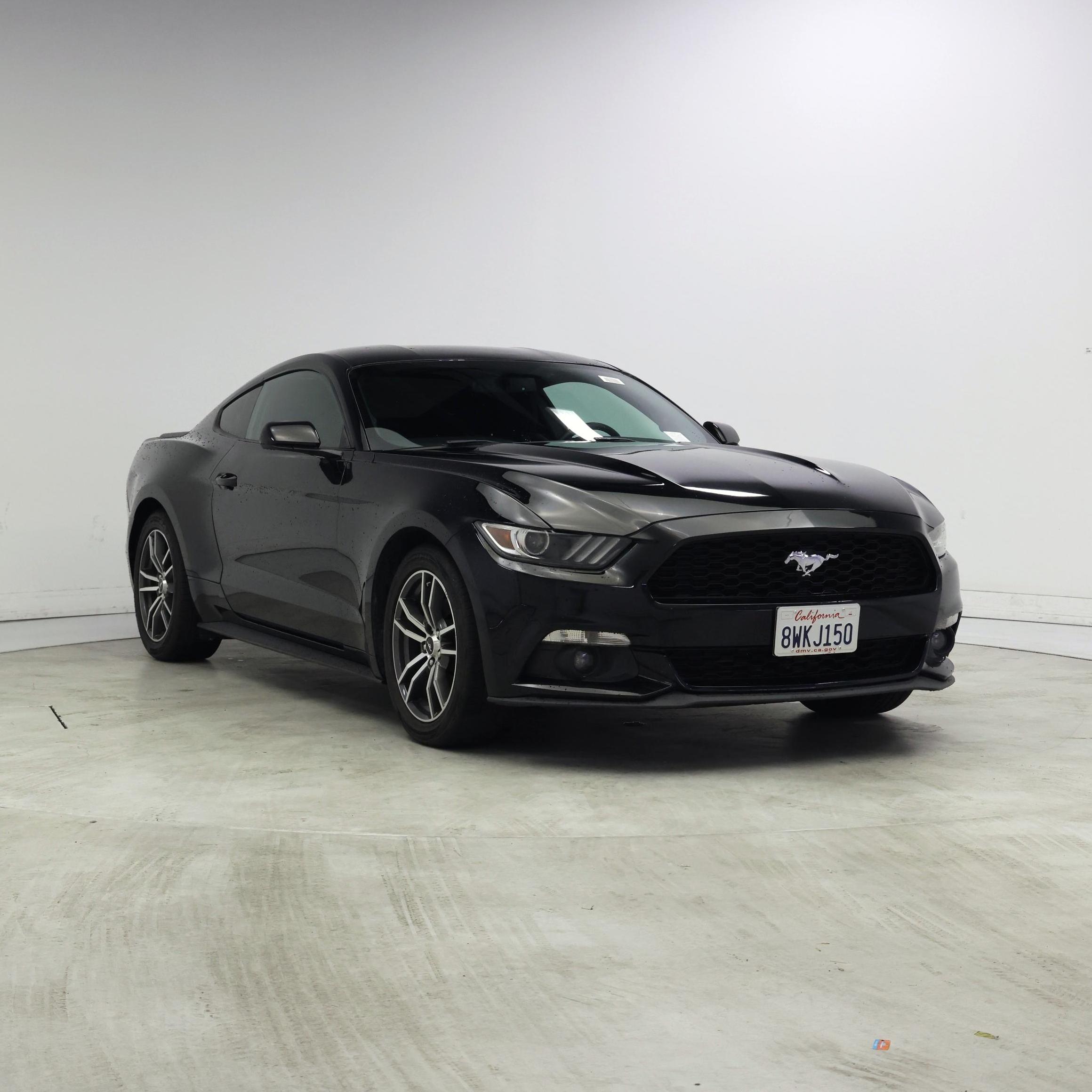 Black 2017 Ford Mustang Coupe Rear-Wheel Drive Manual