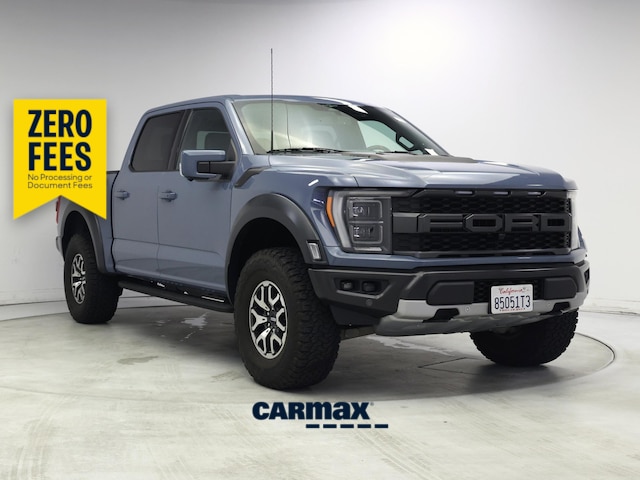 Blue 2023 Ford F-150 Pickup Truck Four-Wheel Drive Automatic