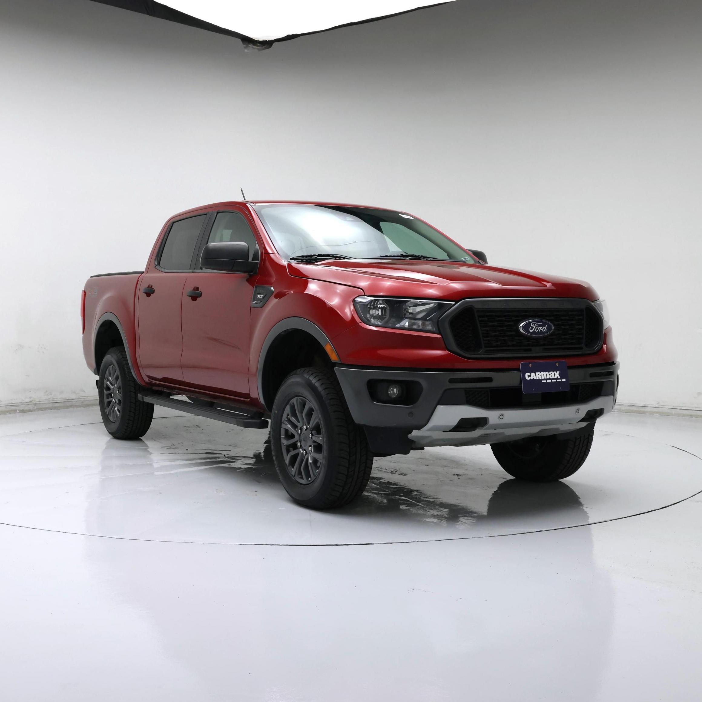 Red 2020 Ford Ranger Pickup Truck Four-Wheel Drive Automatic
