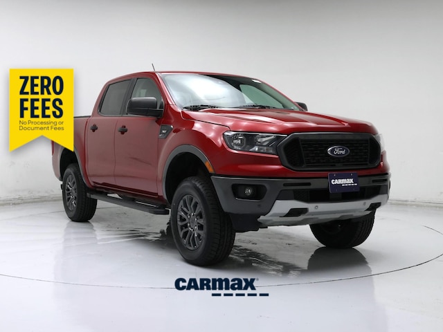 Red 2020 Ford Ranger Pickup Truck Four-Wheel Drive Automatic