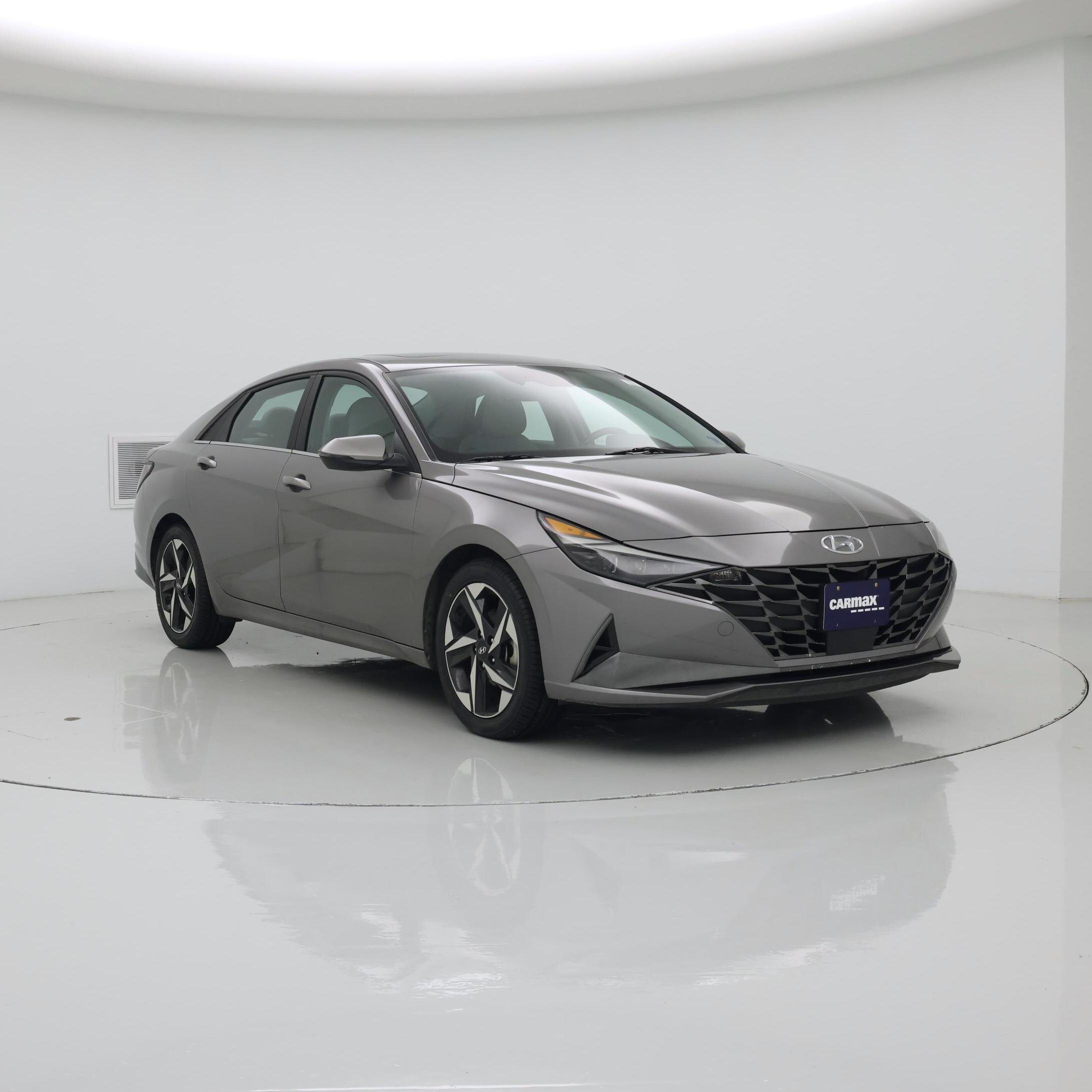 Gray 2022 Hyundai Elantra Hybrid Sedan Front-Wheel Drive Automatic