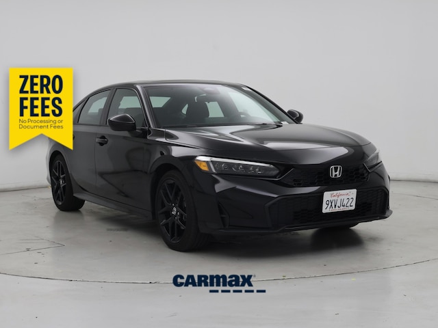 Black 2026 Honda Civic Hybrid Sedan Front-Wheel Drive Automatic