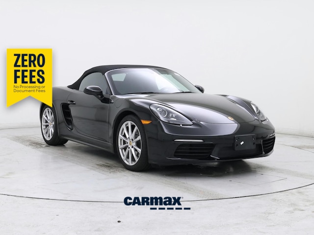 Black 2017 Porsche 718 Boxster Convertible Rear-Wheel Drive Automatic
