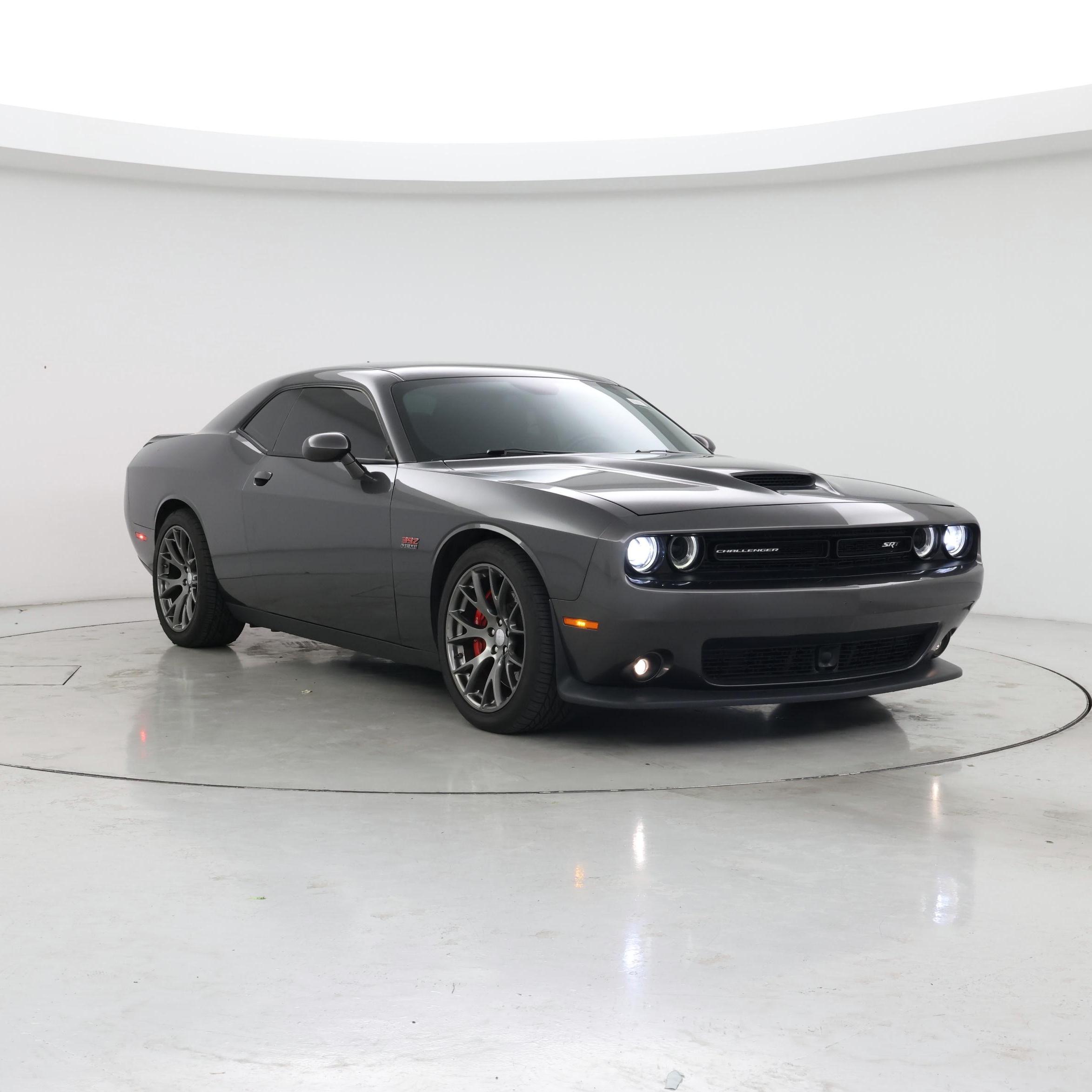 Gray 2015 Dodge Challenger Coupe Rear-Wheel Drive Automatic