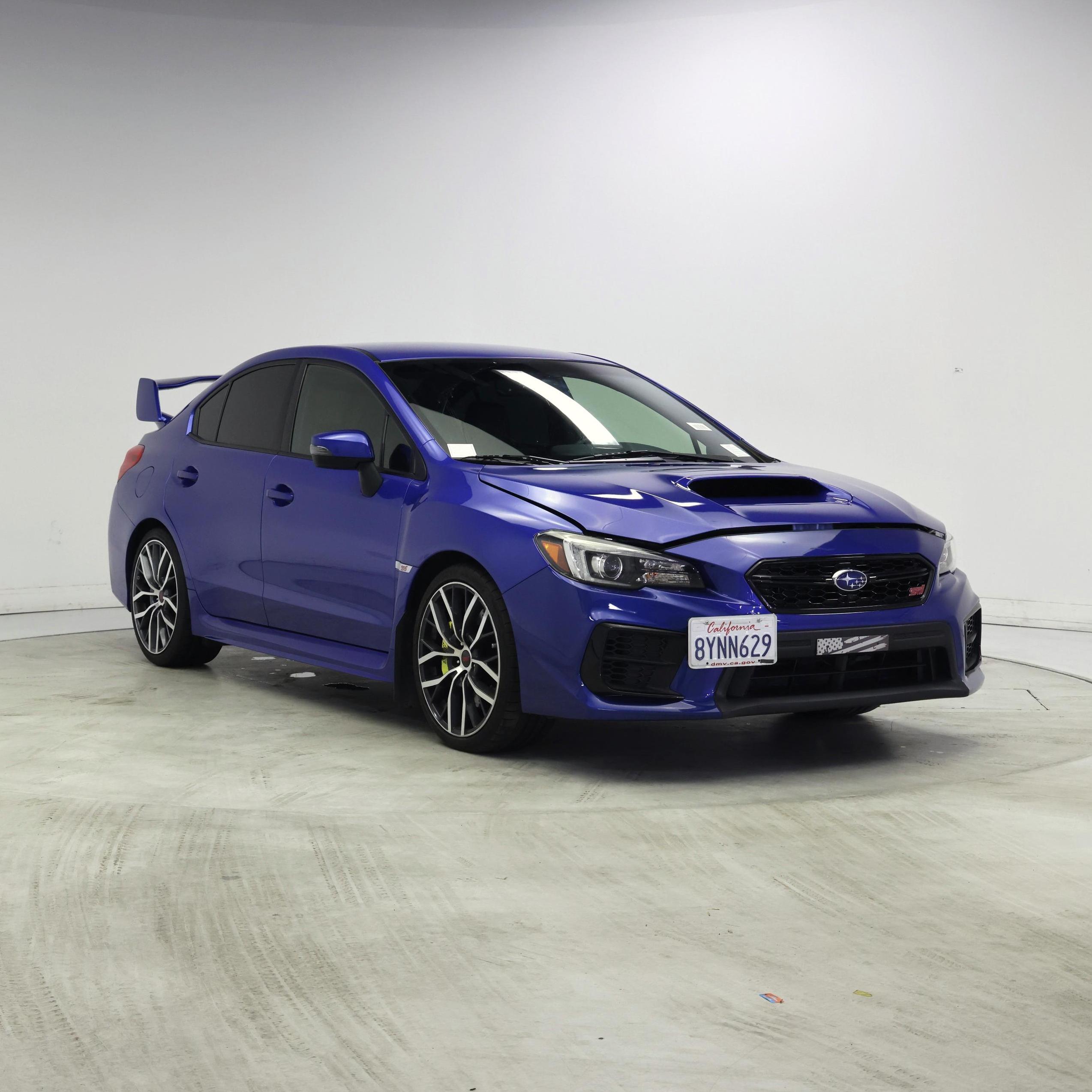 Blue 2021 Subaru WRX STI Sedan All-Wheel Drive Manual