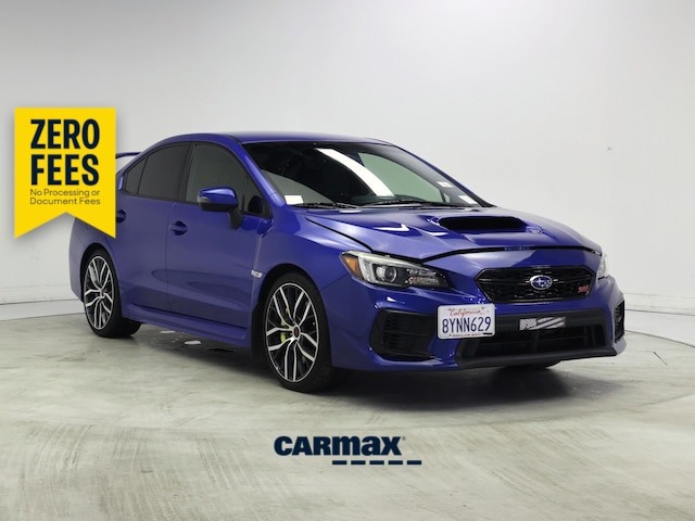 Blue 2021 Subaru WRX STI Sedan All-Wheel Drive Manual