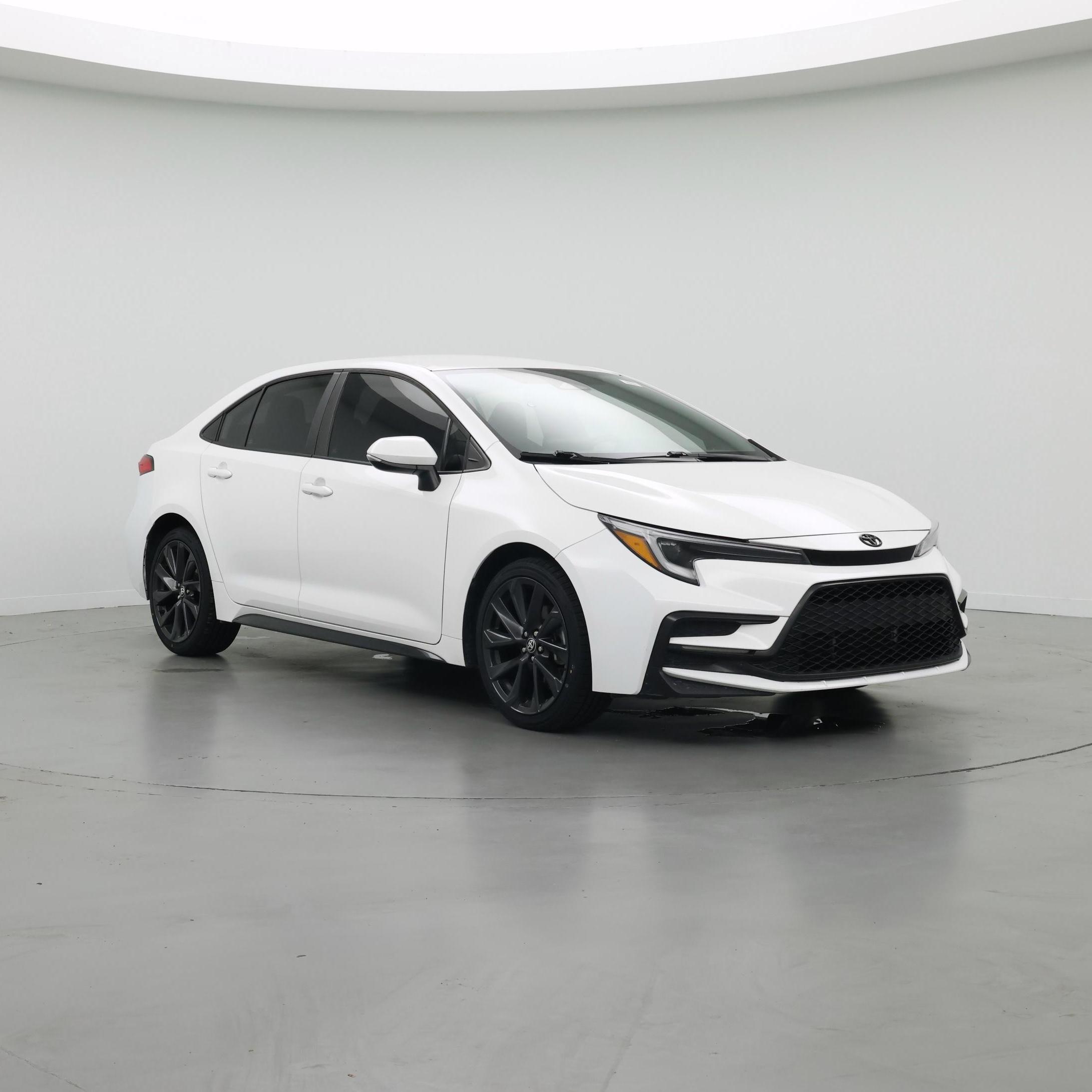 White 2023 Toyota Corolla Sedan Front-Wheel Drive Automatic